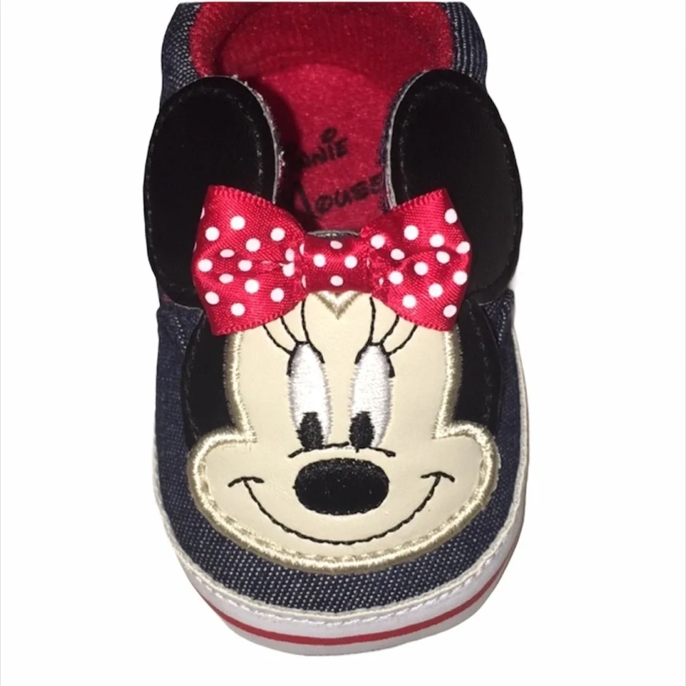 Minnie Mouse Baby Sneakers, Blue, 6-9 Months